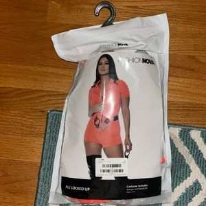 Fashion nova orange romper